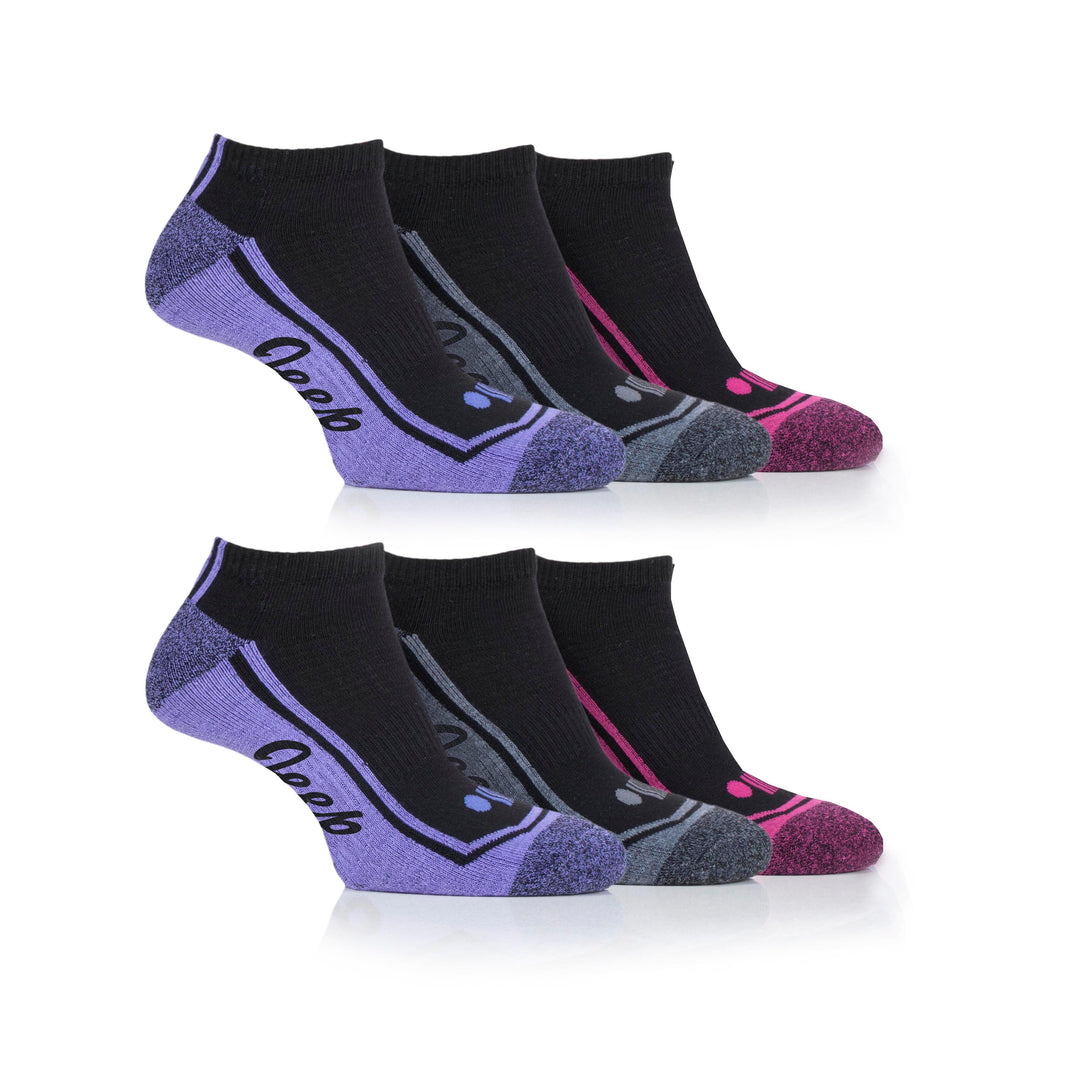 Women's 6 Pair Jeep Performance Cushioned Trainer Socks