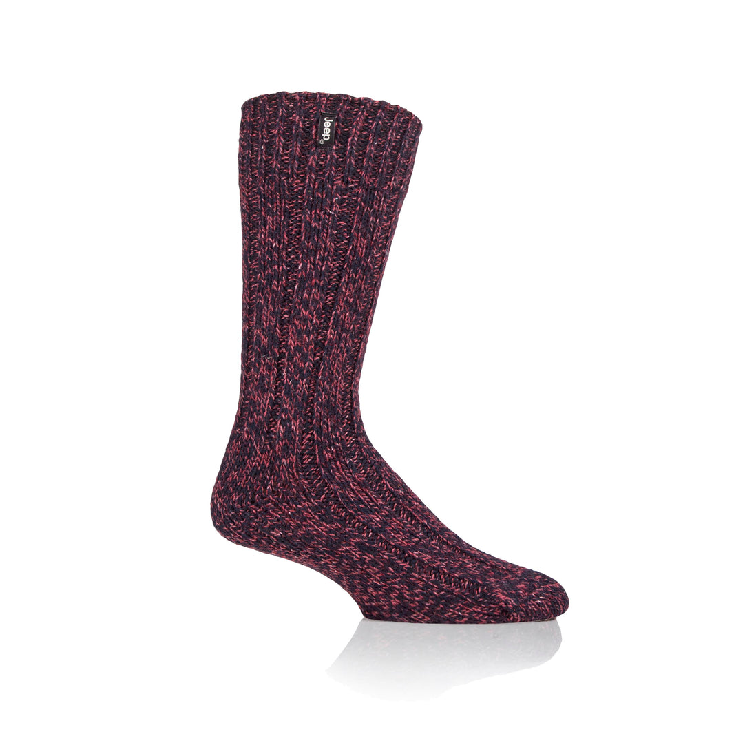 Men's 1 Pair Jeep Wool Blend Hiking Thermal Socks