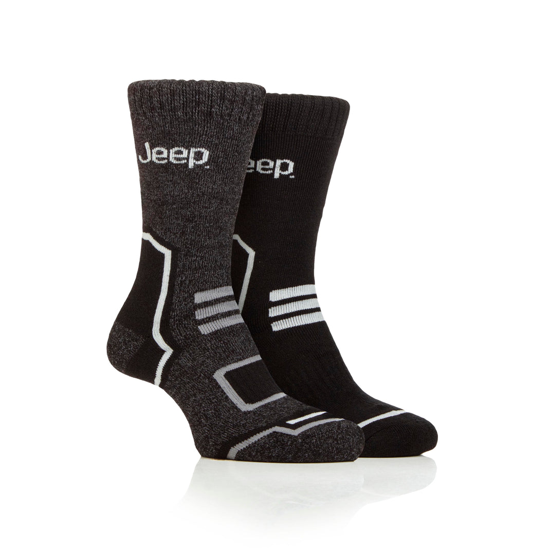 Men's 2 Pair Jeep Technical Thermal Boot Socks