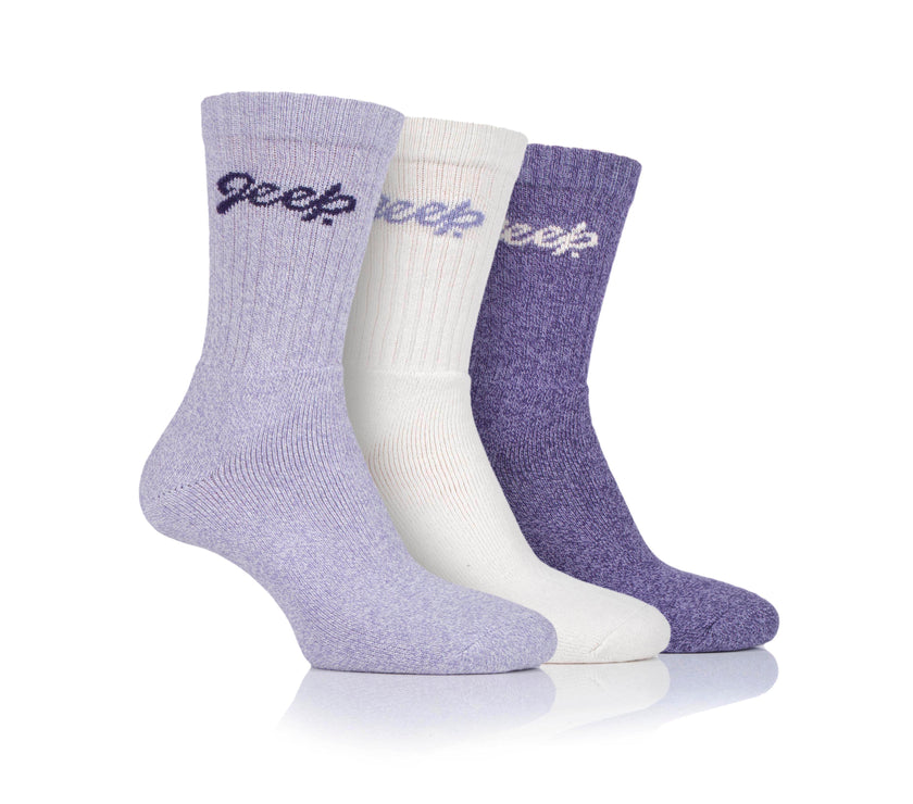 Women's 3 Pair Jeep Cotton Trail Boot Socks
