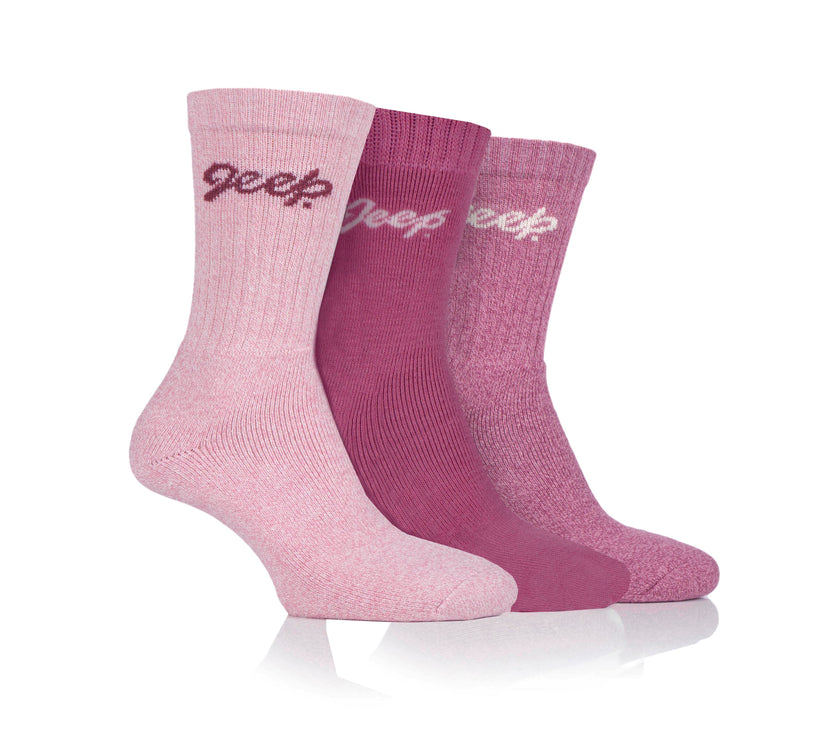 Women's 3 Pair Jeep Cotton Trail Boot Socks