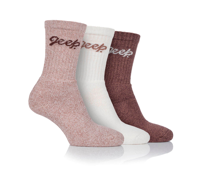 Women's 3 Pair Jeep Cotton Trail Boot Socks