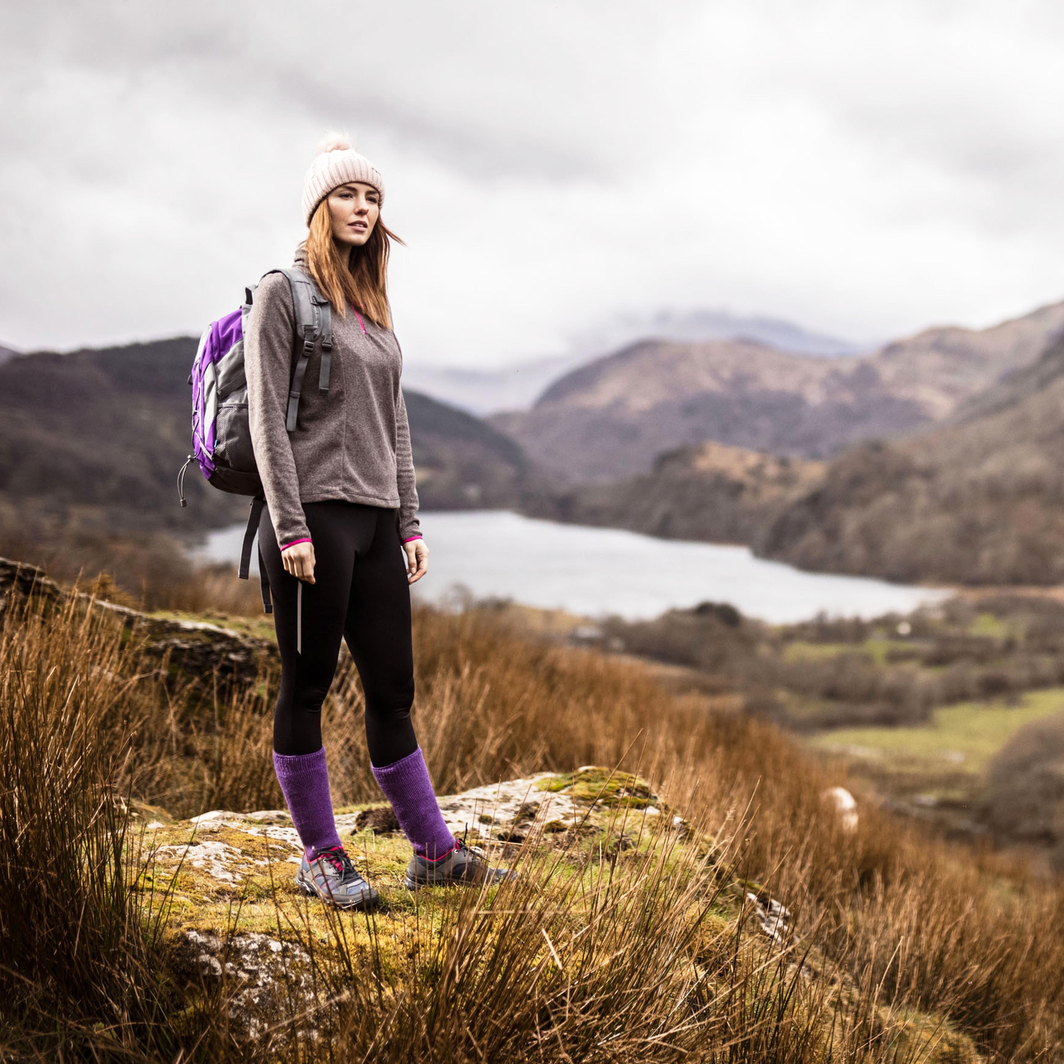 Women's 1 Pair Jeep Brushed Inside Super-Thermal Boot Socks