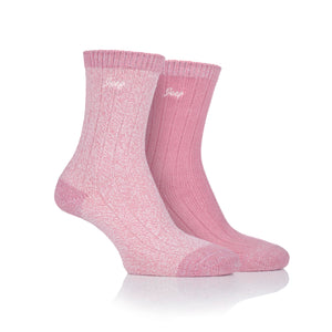 Women's 2 Pair Jeep Super-Soft Ribbed Socks