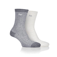 Women's 2 Pair Jeep Super-Soft Ribbed Socks