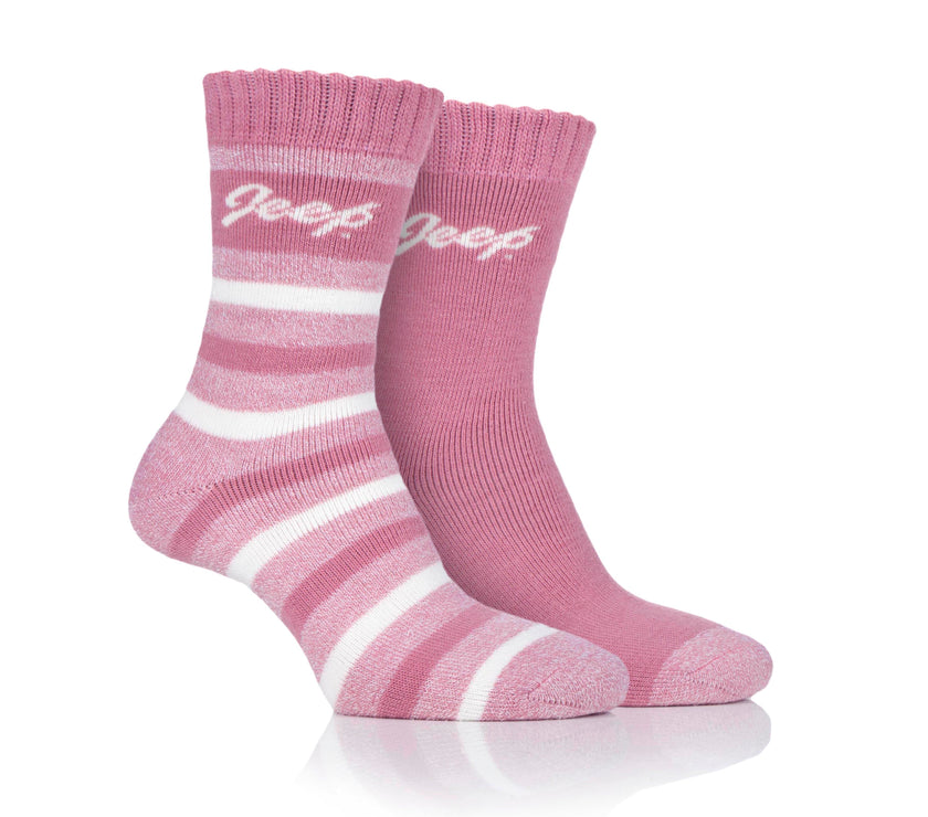 Women's 2 Pair Jeep Brushed Inside Thermal Boot Socks