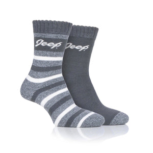 Women's 2 Pair Jeep Brushed Inside Thermal Boot Socks