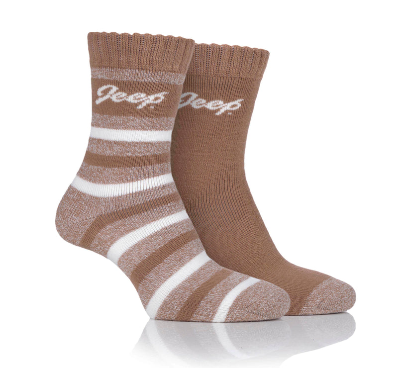 Women's 2 Pair Jeep Brushed Inside Thermal Boot Socks