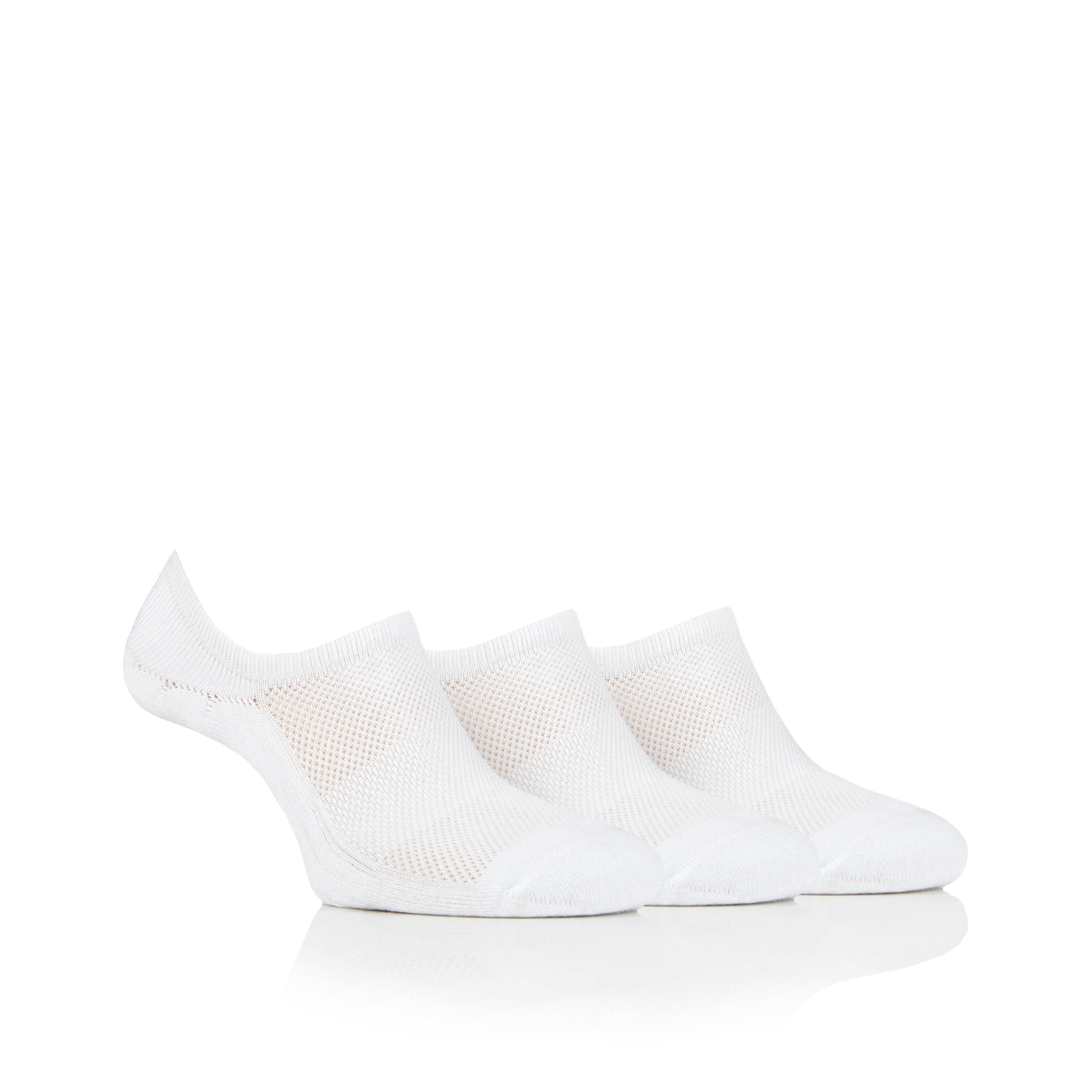 Women's 3 Pair Jeep Bamboo No Show Socks