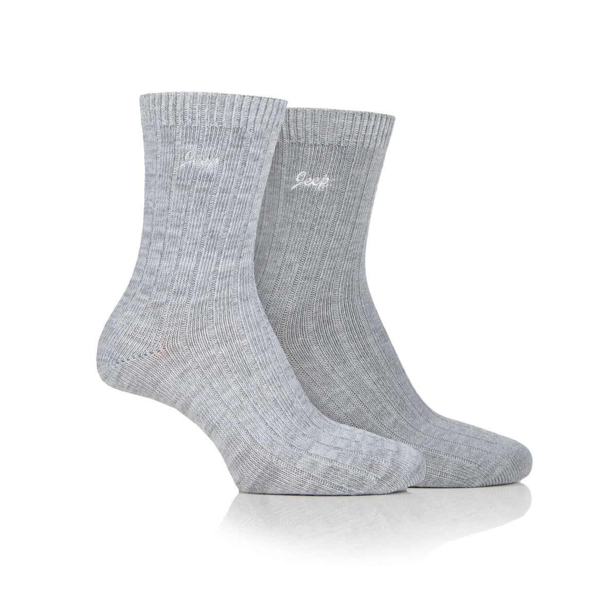 Women's 2 Pair Jeep Super-Soft Ribbed Socks