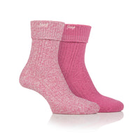 Women's 2 Pair Jeep Super-Soft Turn Over Top Socks