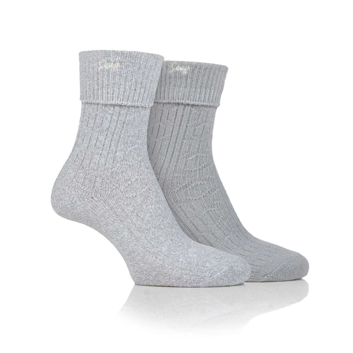 Women's 2 Pair Jeep Super-Soft Turn Over Top Socks