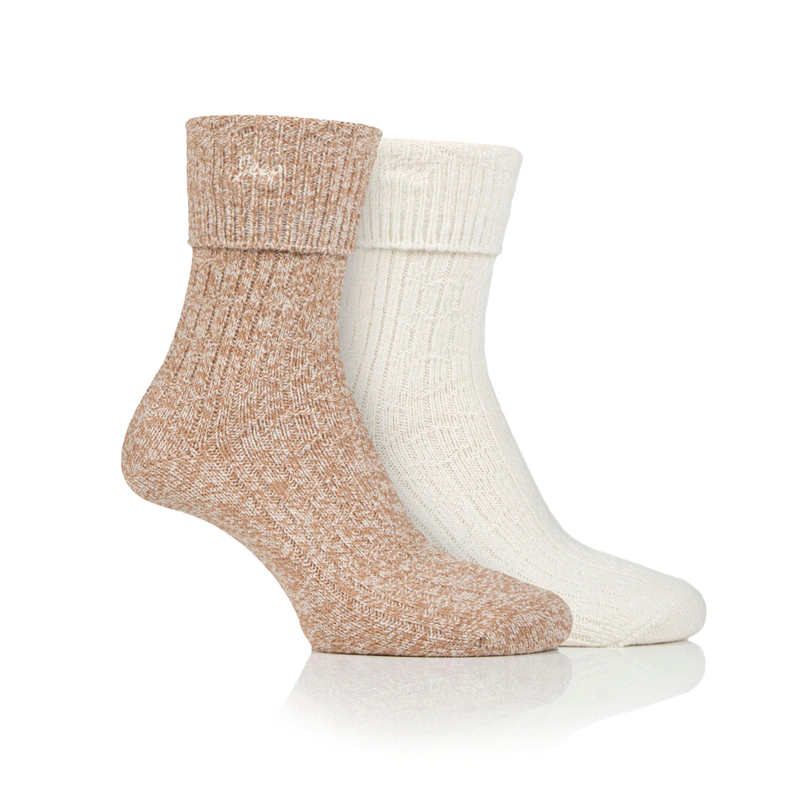 Women's 2 Pair Jeep Super-Soft Turn Over Top Socks