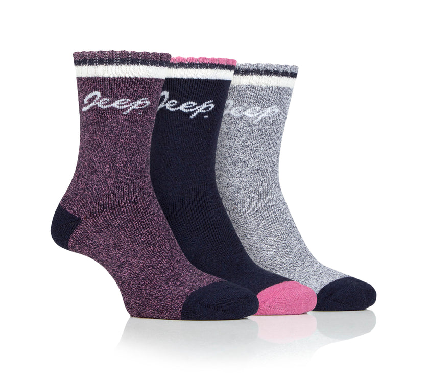 Women's 3 Pair Jeep Performance Boot Socks