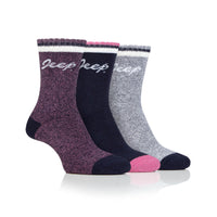 Women's 3 Pair Jeep Performance Boot Socks