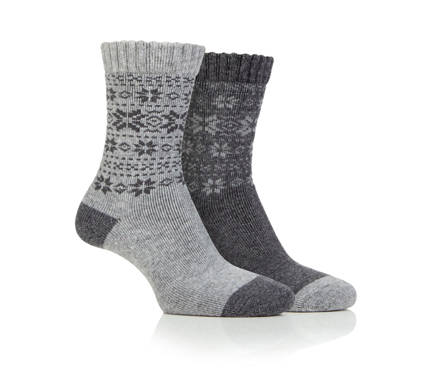 Women's 2 Pair Jeep Wool Blend Thermal Boot Socks