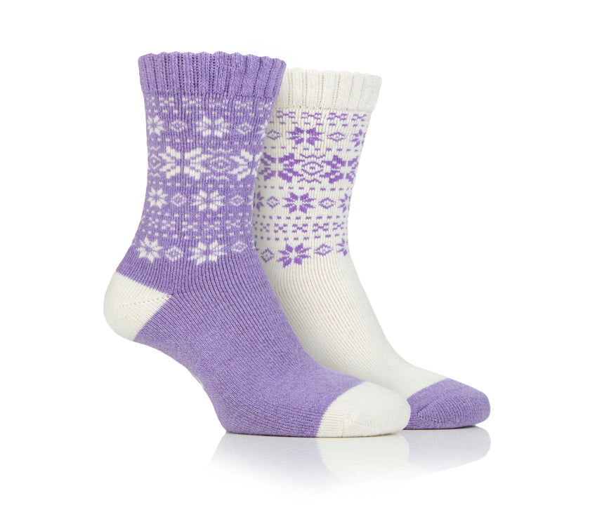 Women's 2 Pair Jeep Wool Blend Thermal Boot Socks