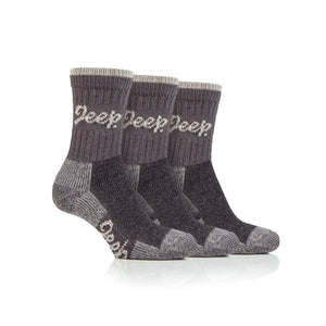 Women's 3 Pair Jeep Luxury Heavyweight Cotton Boot Socks