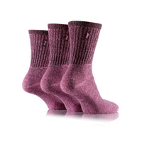 Women's 3 Pair Jeep Cotton Vintage Boot Socks