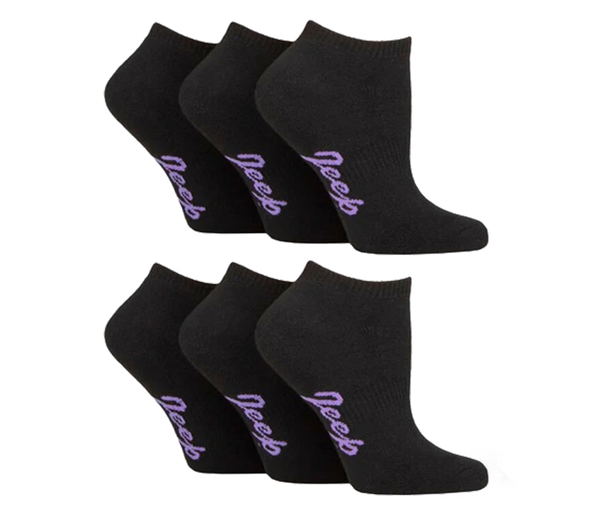 Women's 6 Pair Jeep Performance Cushioned Trainer Socks