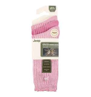 Women's 3 Pair Jeep Bamboo Scalloped Top Socks