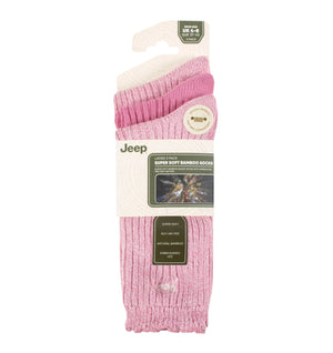 Women's 3 Pair Jeep Bamboo Scalloped Top Socks
