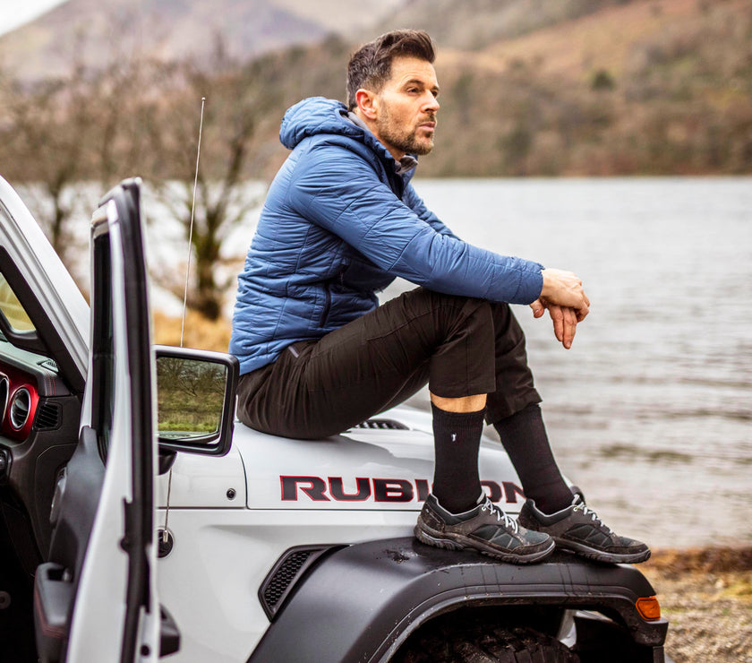 Men's 1 Pair Jeep Brushed Inside Super-Thermal Boot Socks