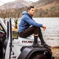 Mens 3 Pair Jeep Cotton Trail Boot Socks