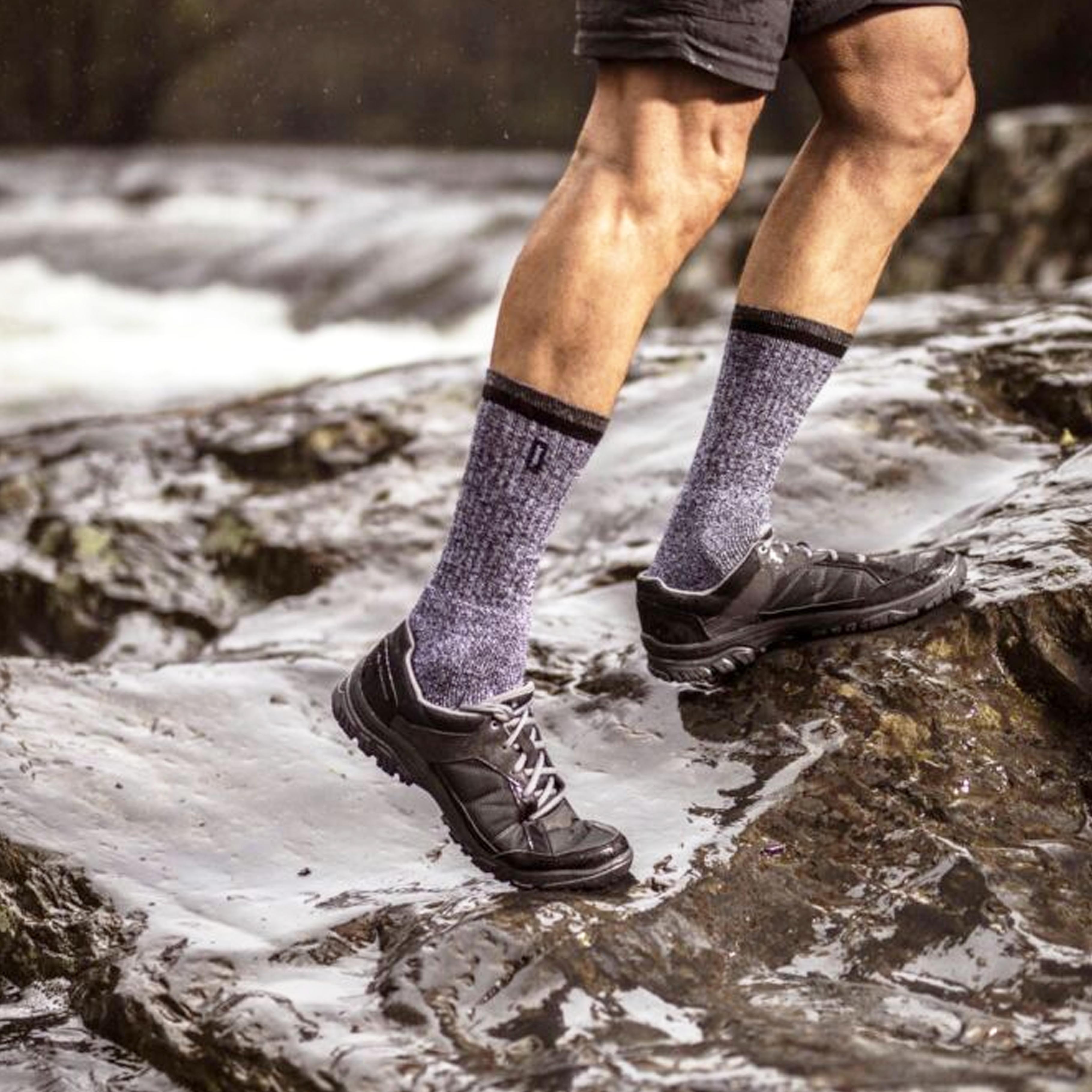 Mens 3 Pair Jeep Cotton Trail Boot Socks