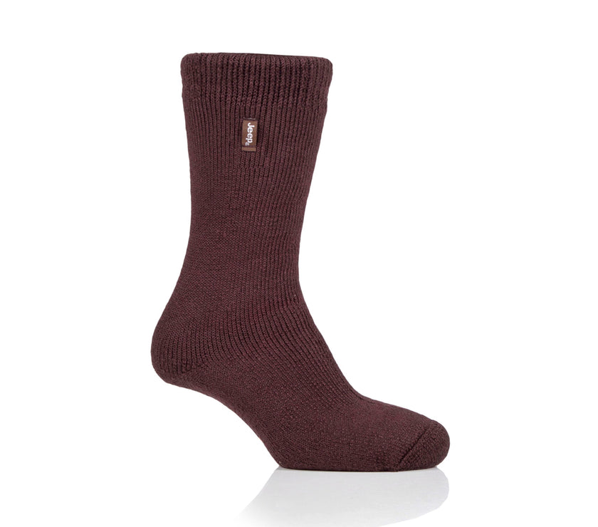 Men's 1 Pair Jeep Brushed Inside Super-Thermal Boot Socks