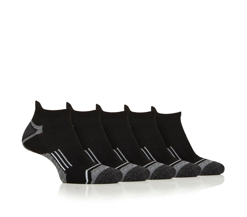 Men's 5 Pair Jeep Performance Technical Trainer Sport Socks