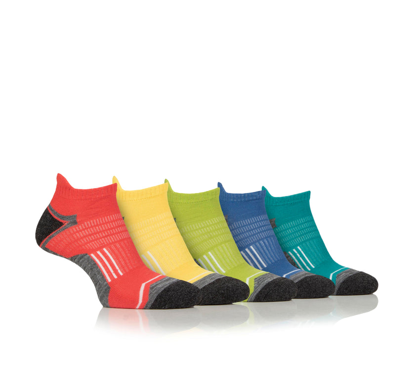 Men's 5 Pair Jeep Performance Technical Trainer Sport Socks