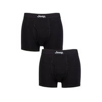 Men's 2 Pack Jeep Cotton Plain Fitted Keyhole Trunk