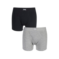 Men's 2 Pack Jeep Cotton Plain Fitted Keyhole Trunk