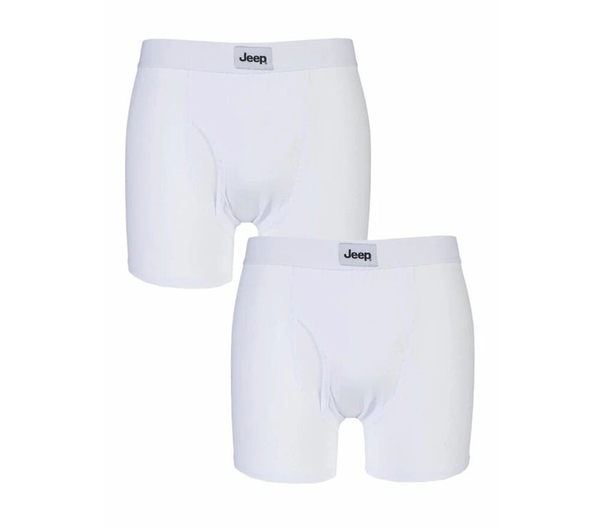 Men's 2 Pack Jeep Cotton Plain Fitted Keyhole Trunk