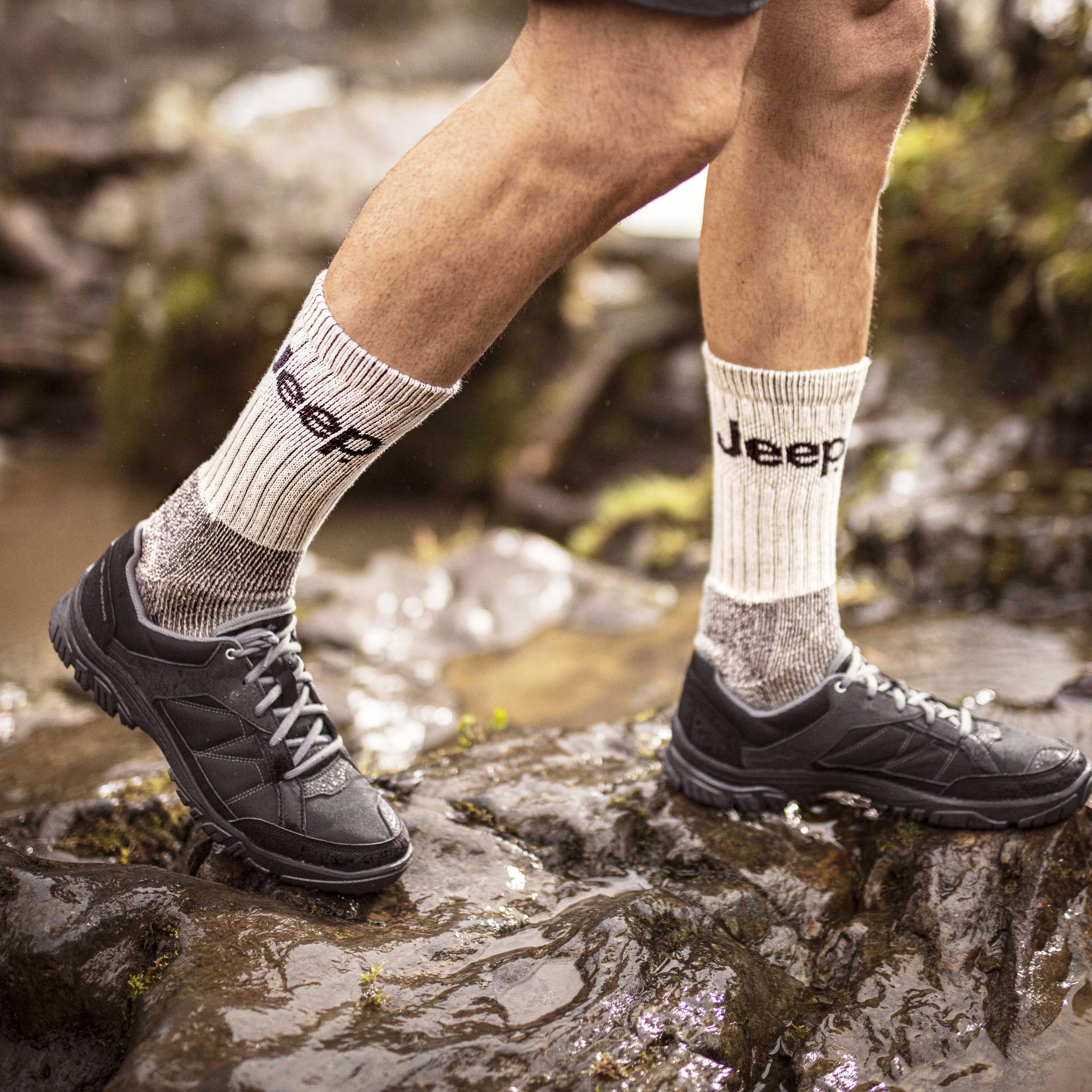 Mens 3 Pair Jeep Luxury Heavyweight Cotton Boot Socks