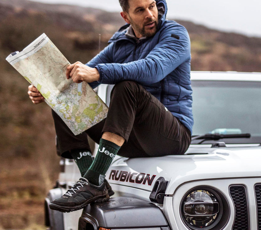 Mens 3 Pair Jeep Luxury Heavyweight Cotton Boot Socks