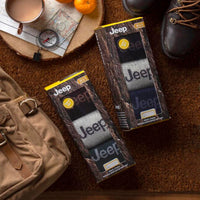 Men's 3 Pair Jeep Luxury Heavyweight Cotton Boot Socks Gift Box