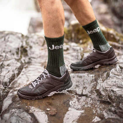 Men's 3 Pair Jeep Luxury Heavyweight Cotton Boot Socks Gift Box