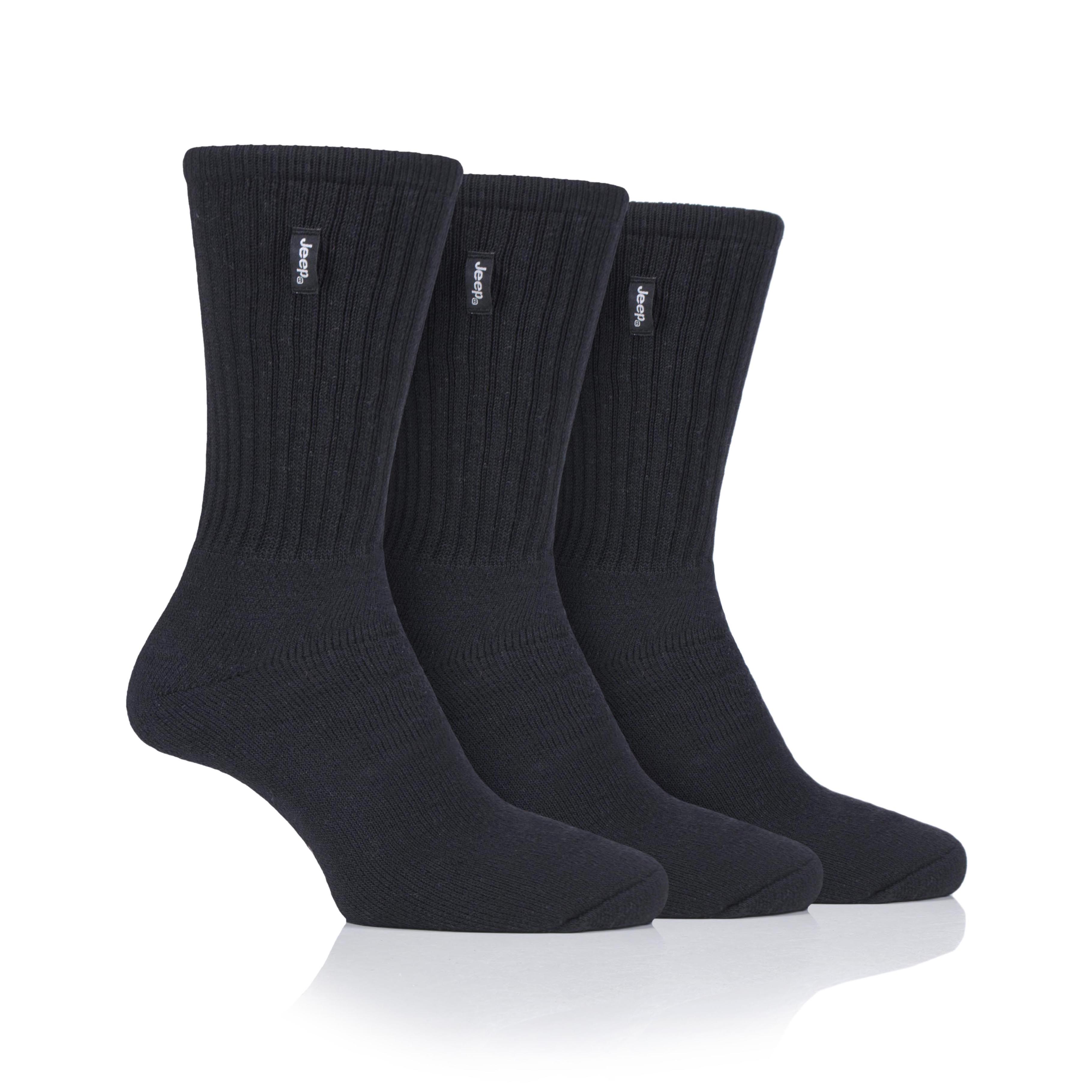 Men's 3 Pair Jeep Cotton Vintage Boot Socks