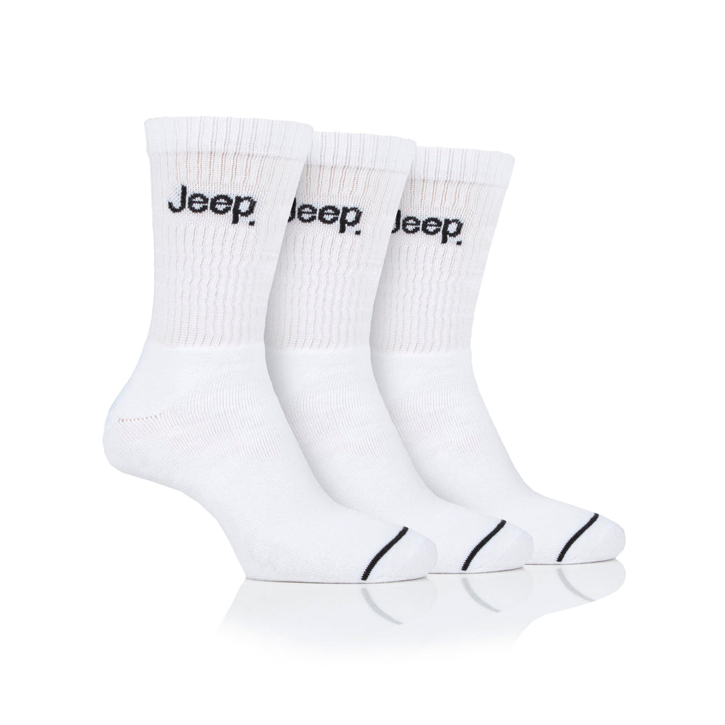 Men's 3 Pair Jeep Performance Leisure Crew Socks