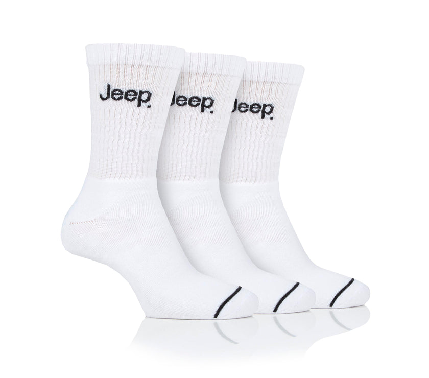 Men's 3 Pair Jeep Performance Leisure Crew Socks