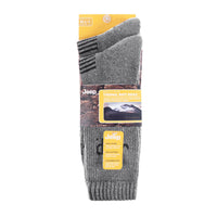 Men's 2 Pair Jeep Performance Wool Blend Thermal Socks