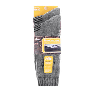 Men's 2 Pair Jeep Performance Wool Blend Thermal Socks