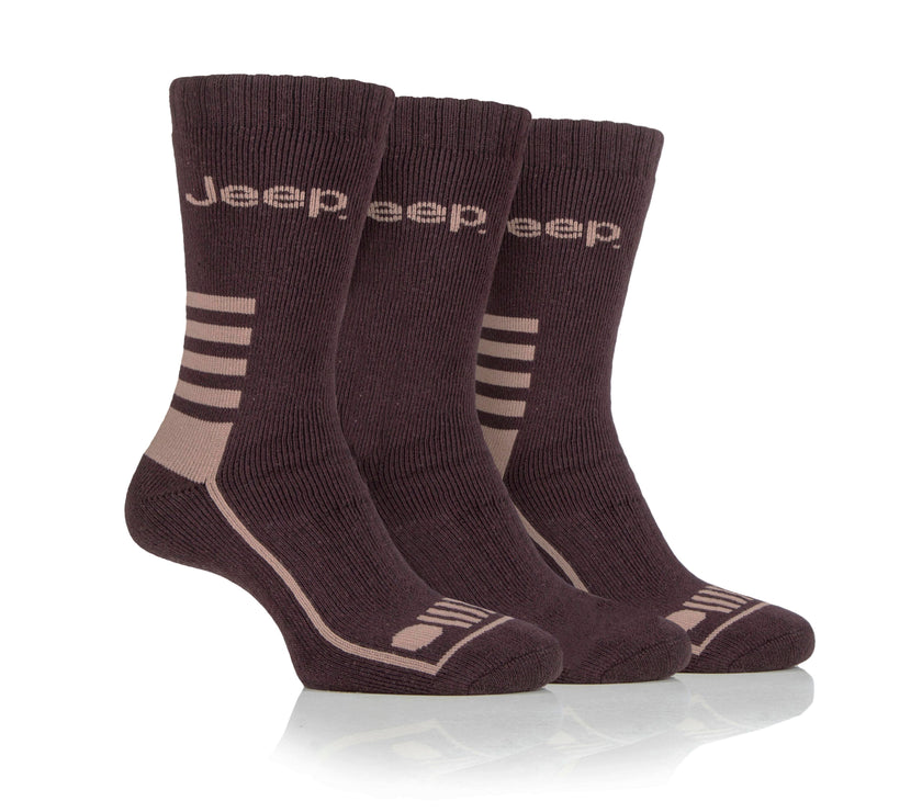 Men's 3 Pair Jeep Regenerated Cotton Boot Socks