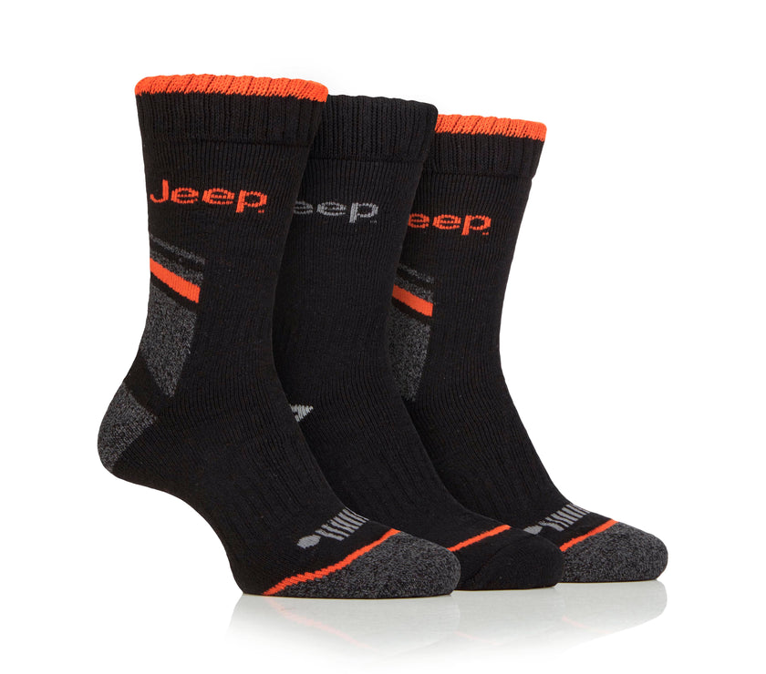 Men's 3 Pair Jeep Performance Work Boot Socks