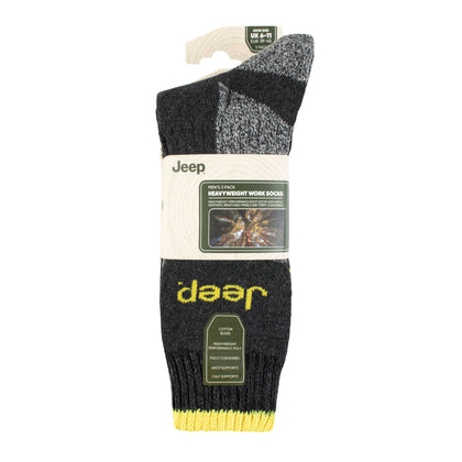 Men's 3 Pair Jeep Performance Work Boot Socks