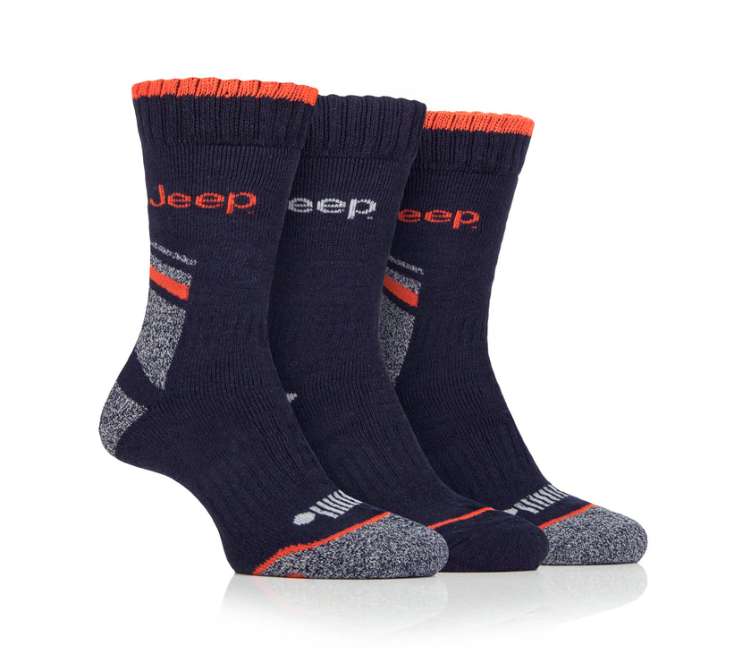 Men's 3 Pair Jeep Performance Work Boot Socks