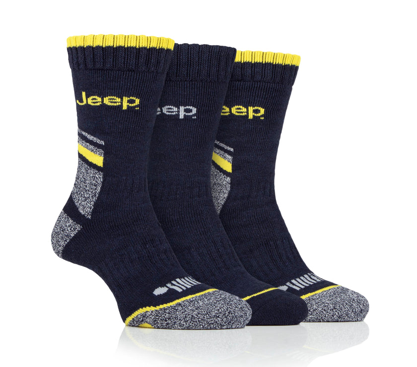 Men's 3 Pair Jeep Performance Work Boot Socks