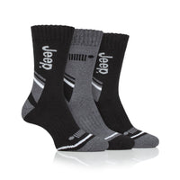 Men's 3 Pair Jeep Performance Cotton Blend Boot Socks